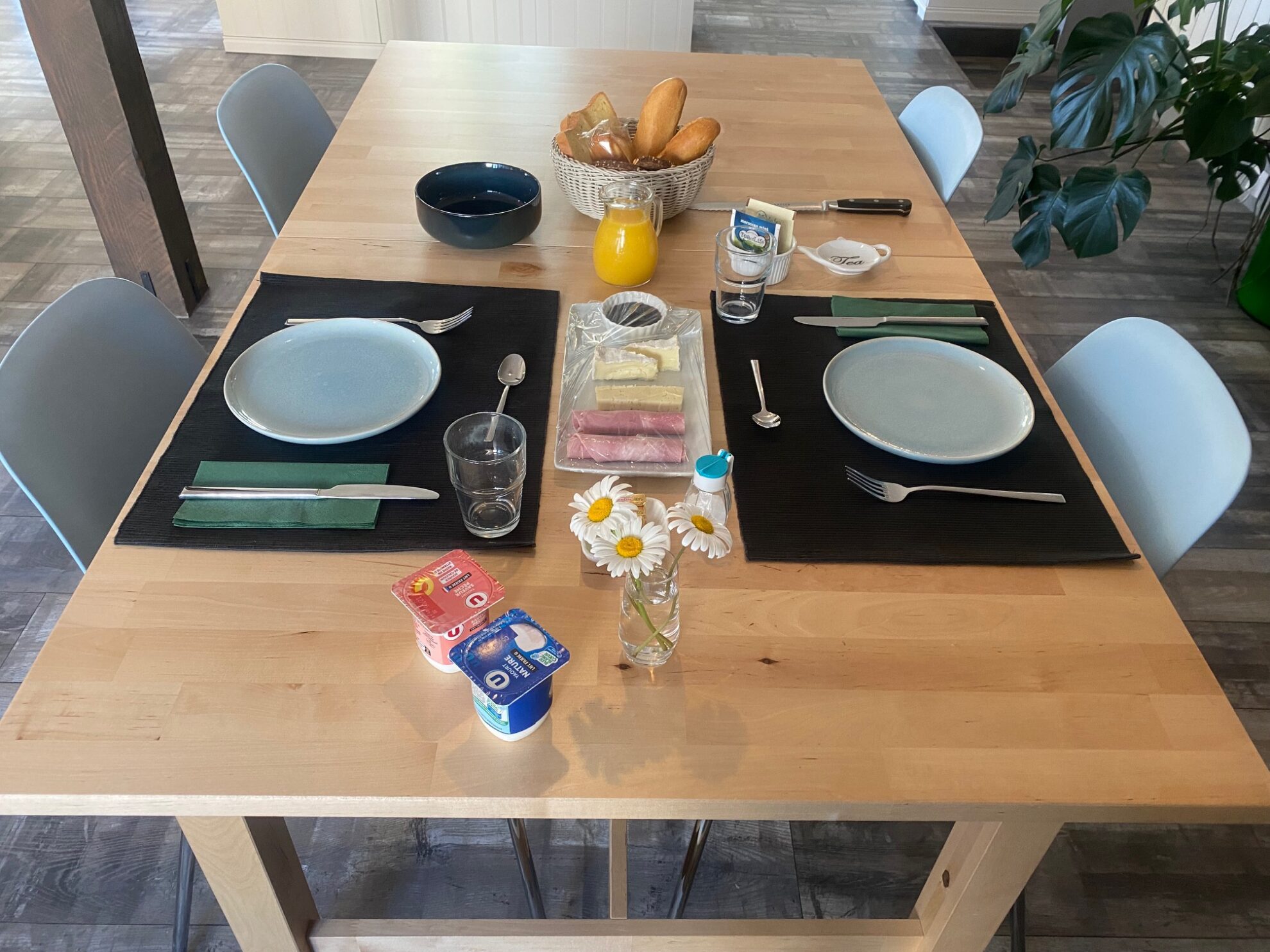 Ontbijt bij Bed & breakfast les hirondelles du moulin, Frankrijk
